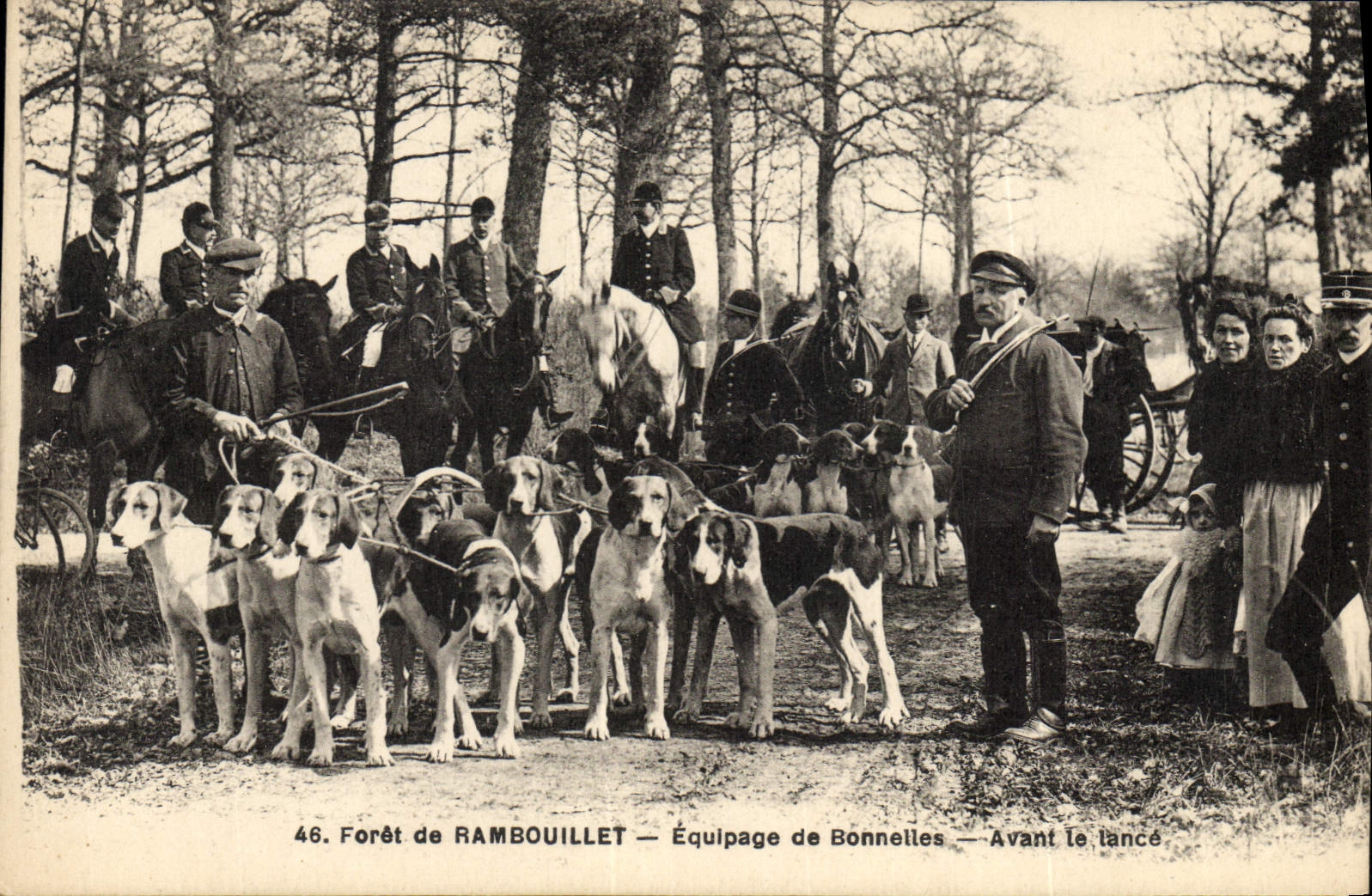 Forêt de RAMBOUILLET — Équipage de Bonneilles — Avant le lancé