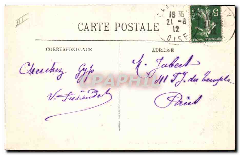 Chantilly — Promenade de la Meute — LL. — Verso