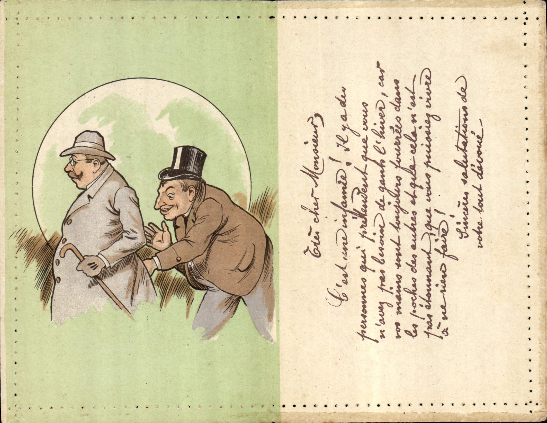 CPA Fantaisie Illustrateur Hommes 