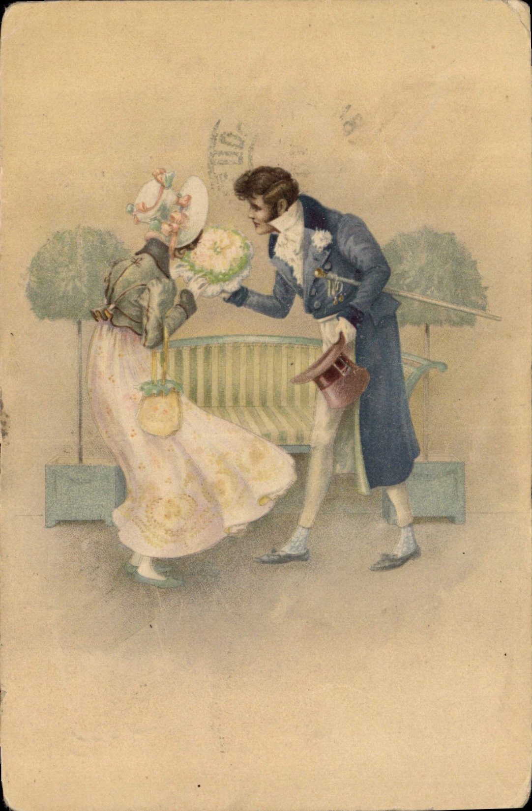 CPA Fantaisie Illustrateur Femme 