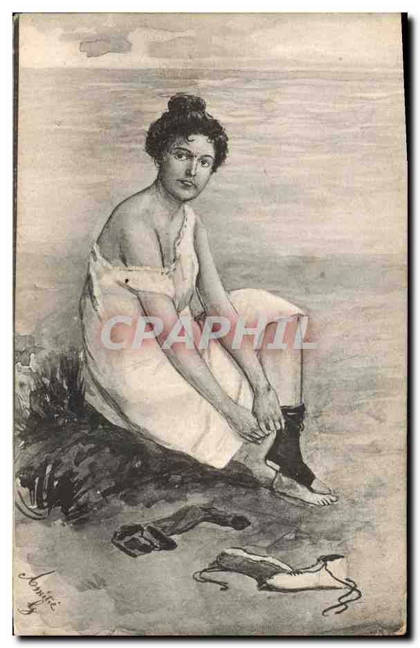 CPA Fantaisie Illustrateur Femme 