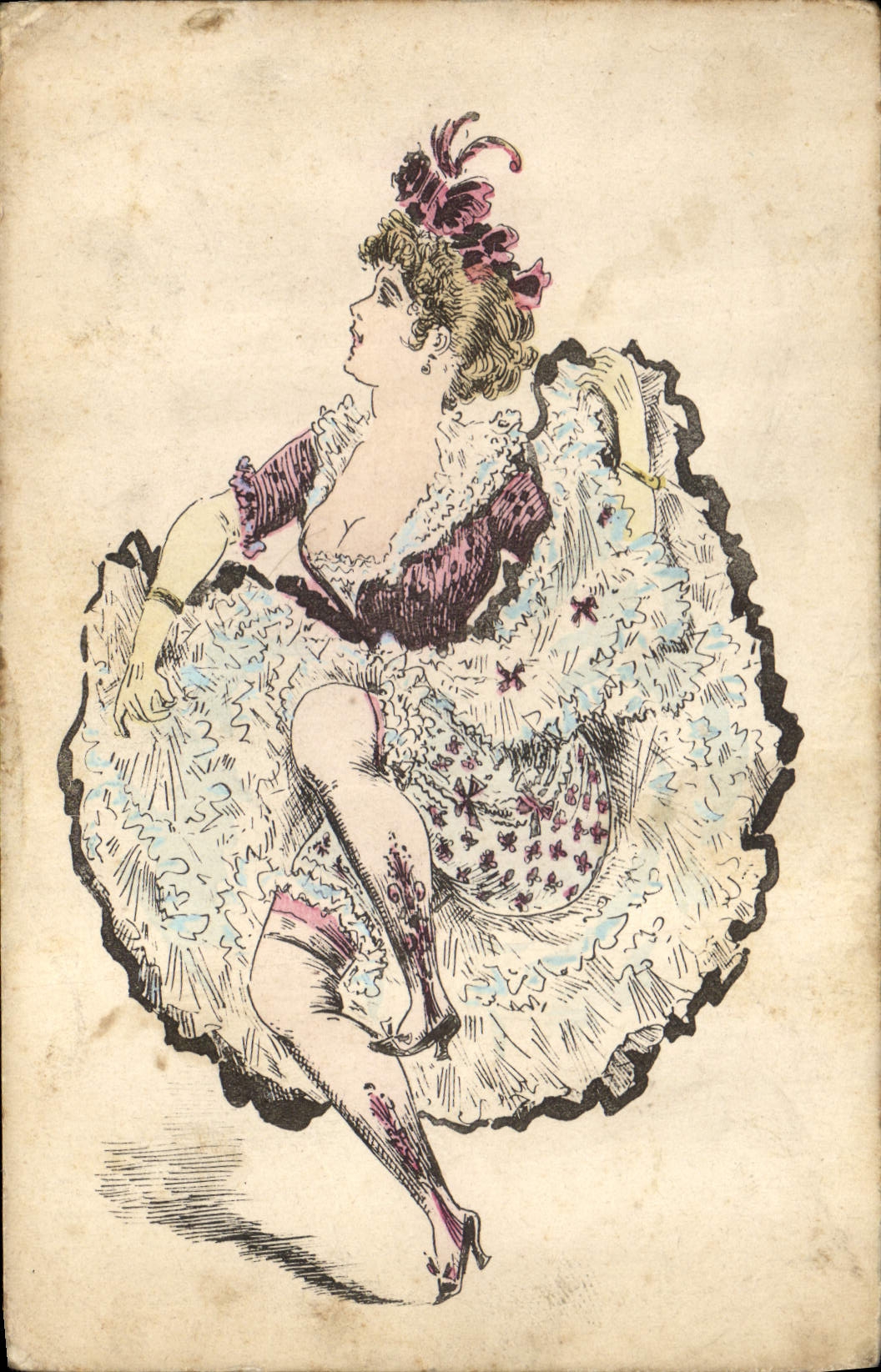 CPA Fantaisie Illustrateur Femme 