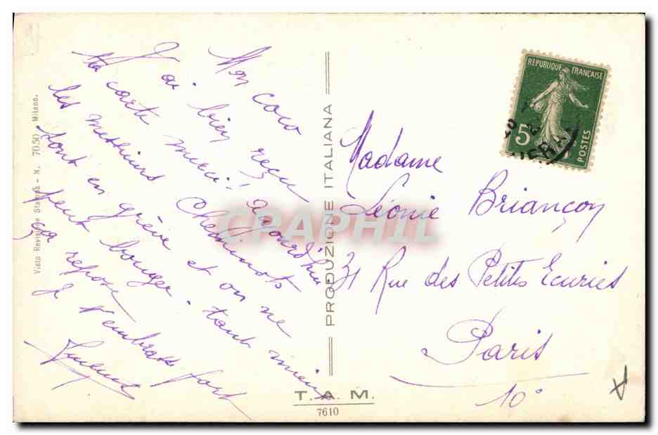 CPA Fantaisie Illustrateur Femme  — Rückseite