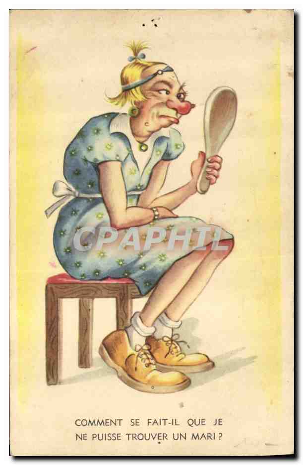 CPA Fantaisie Illustrateur Femme Mari 