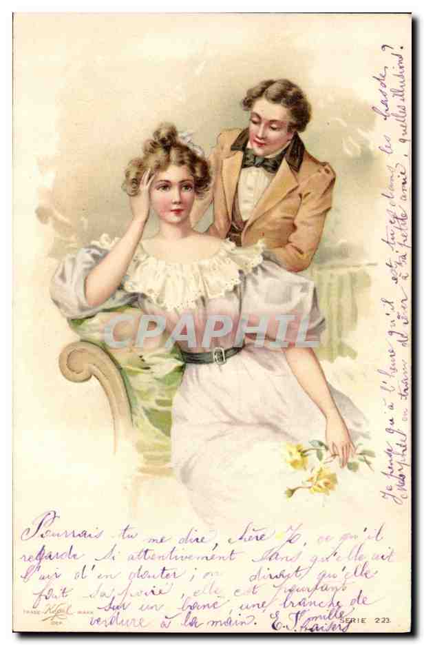 CPA Fantaisie Illustrateur Femme 