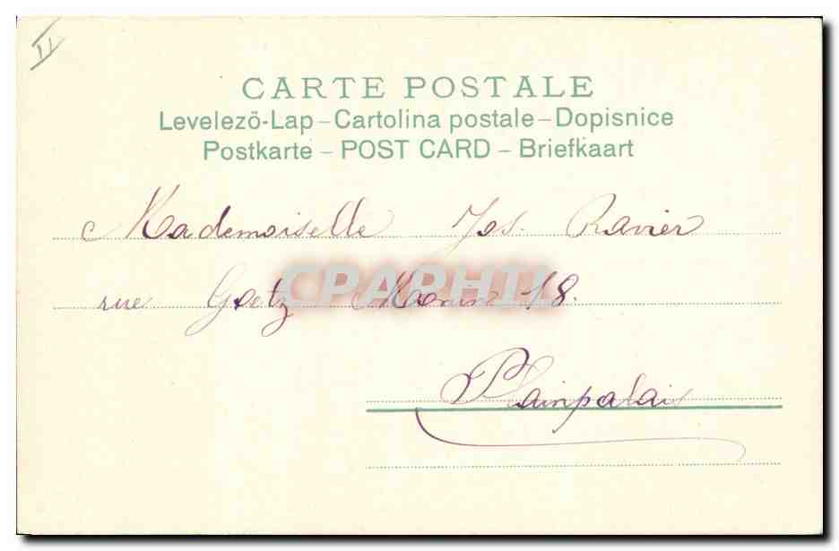 CPA Fantaisie Illustrateur Femme  — Verso