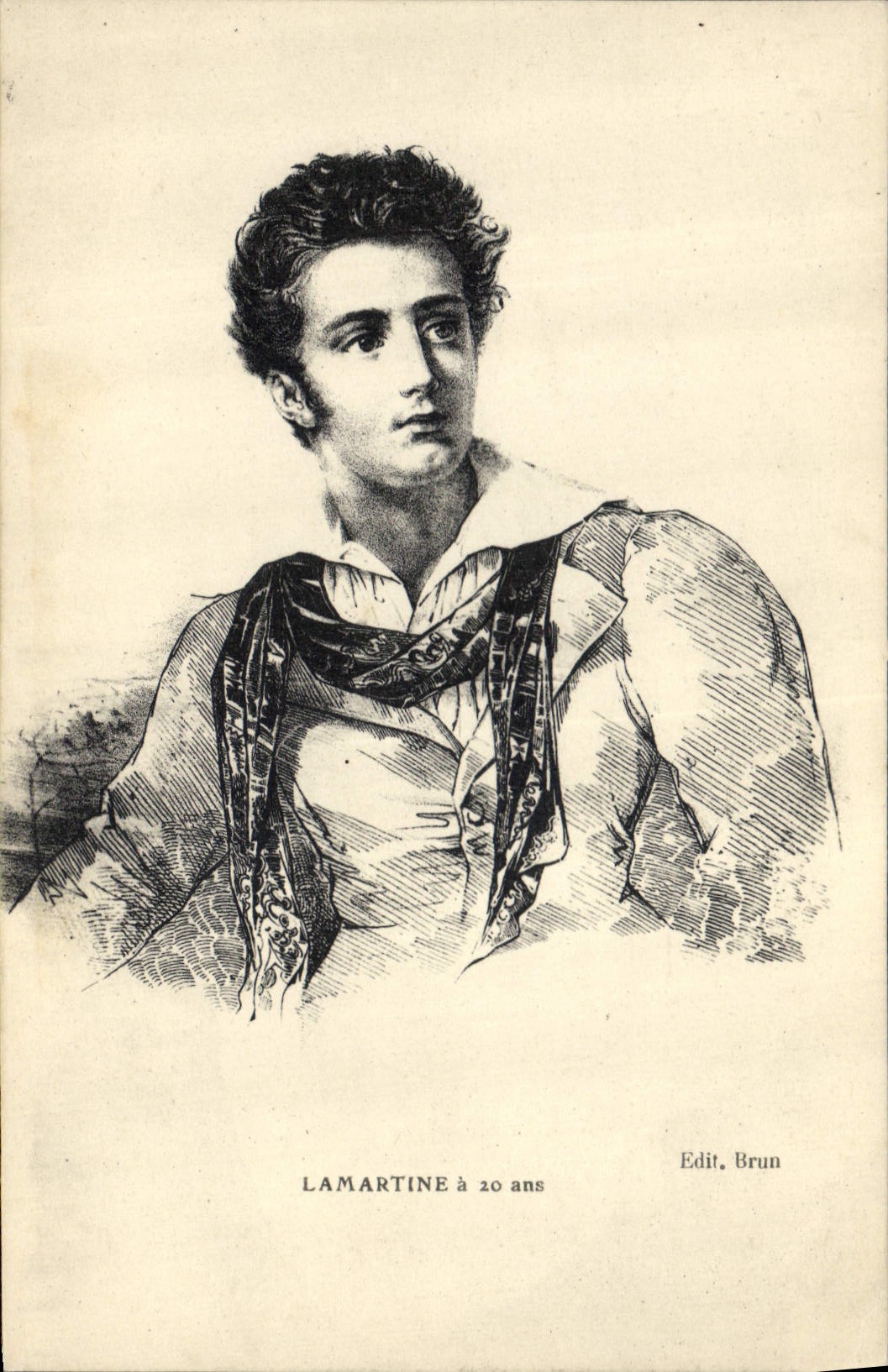 Lamartine à 20 ans — Éditeur Brun, n° de série non visible