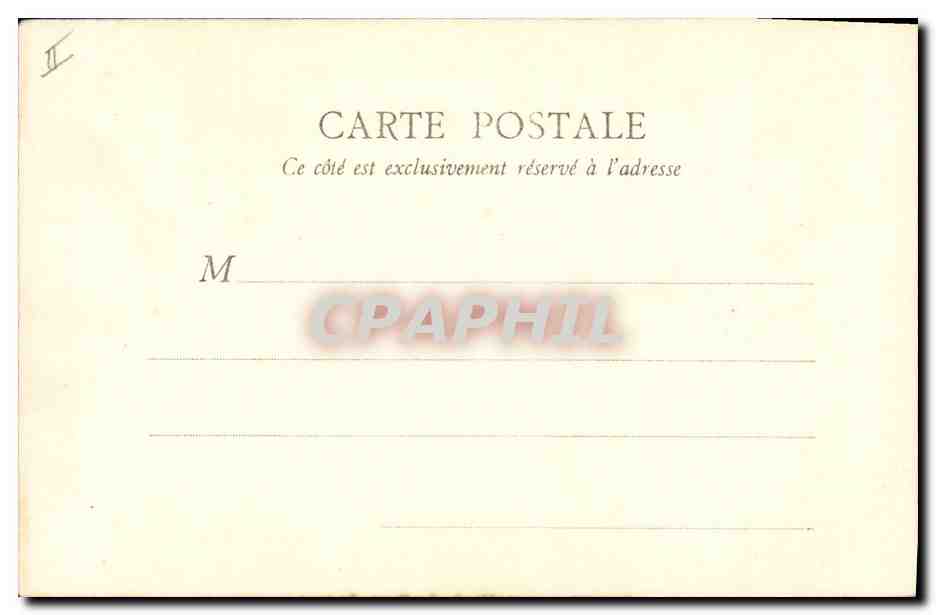 CPA Paris Statue de Lamartine  — Rückseite