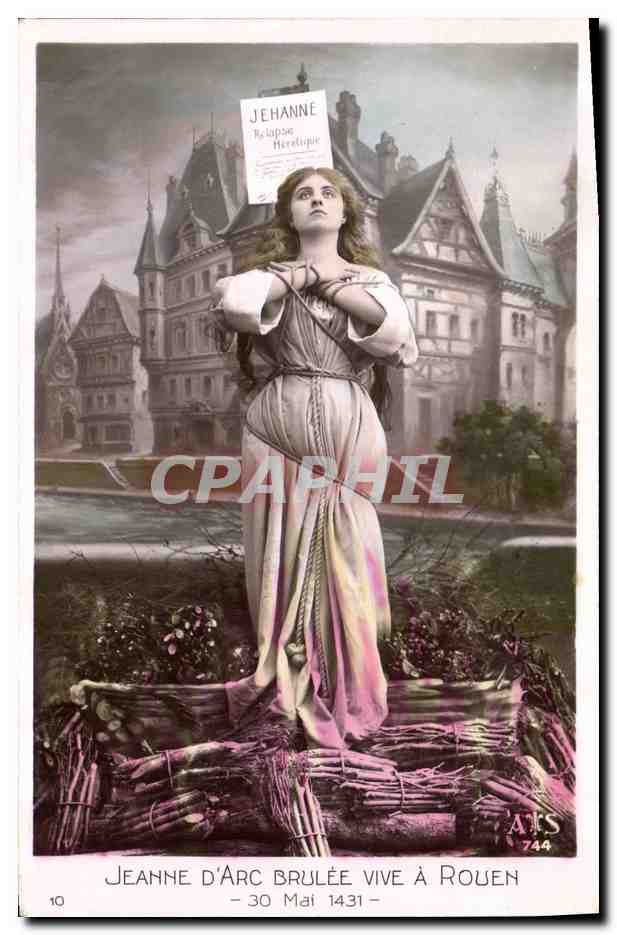 CPA Jeanne d'Arc brulee vive a Rouen 