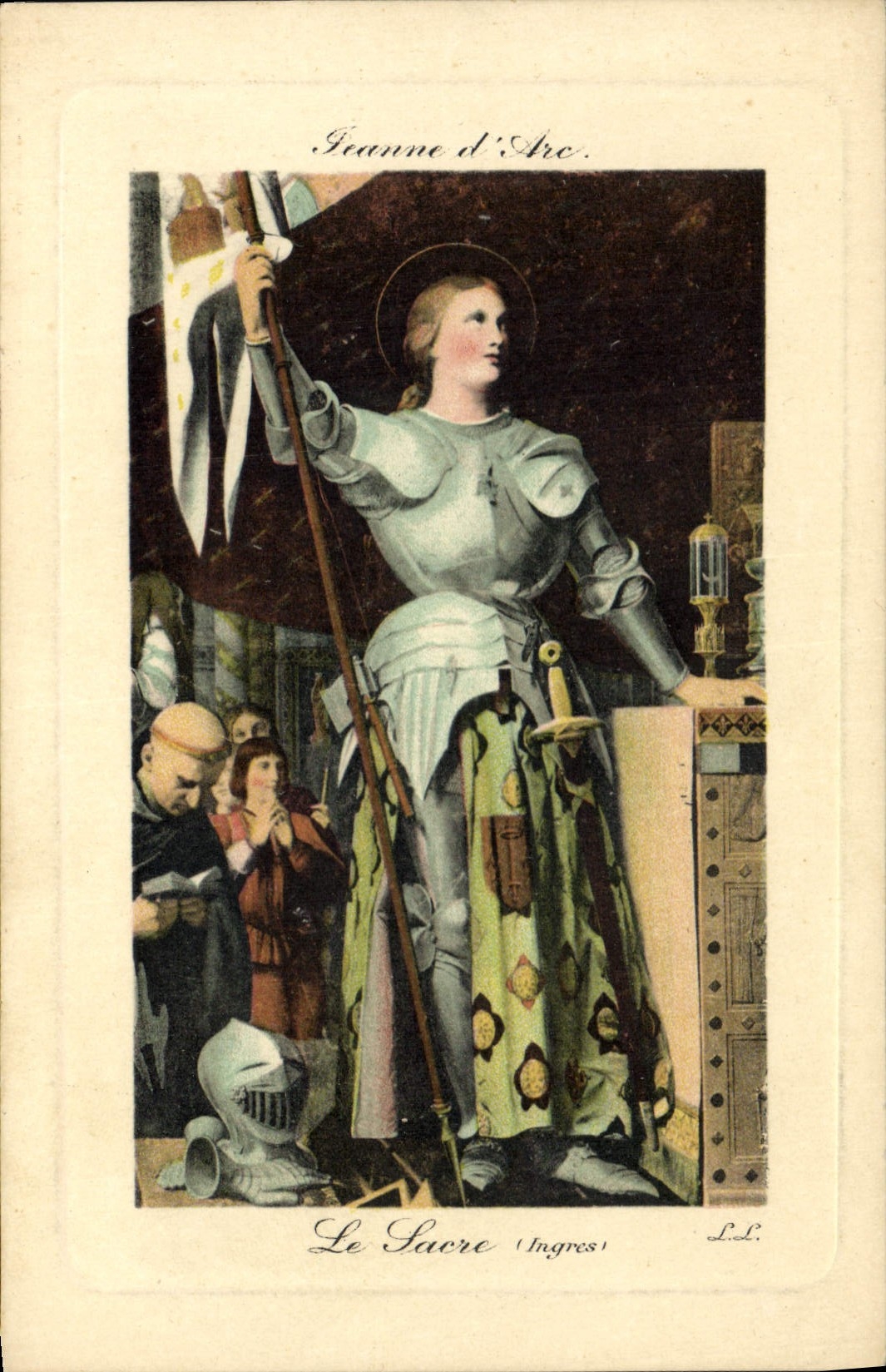 CPA Jeanne d'Arc Le sacre Ingres 