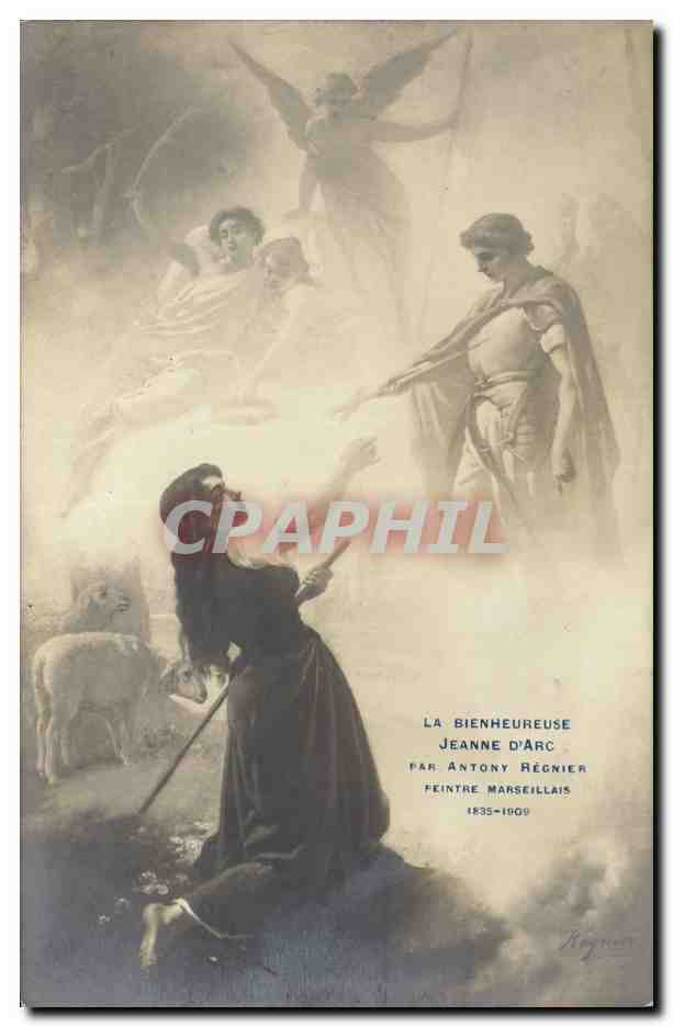 CPA Jeanne d'Arc La bienheureuse par Antony Regnier Peintre marseillais 