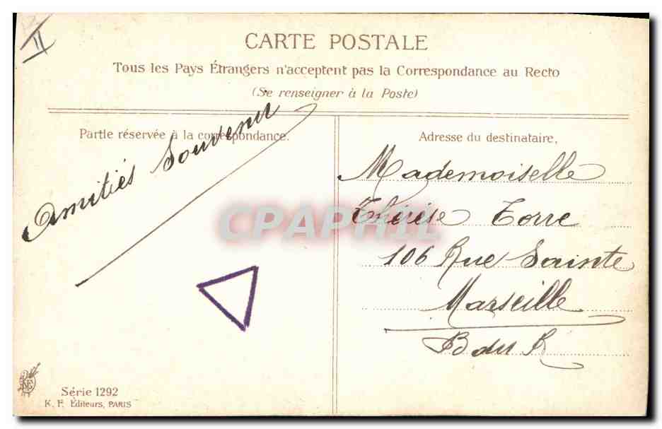 CPA Fantaisie Illustrateur Asti Femme  — Rückseite