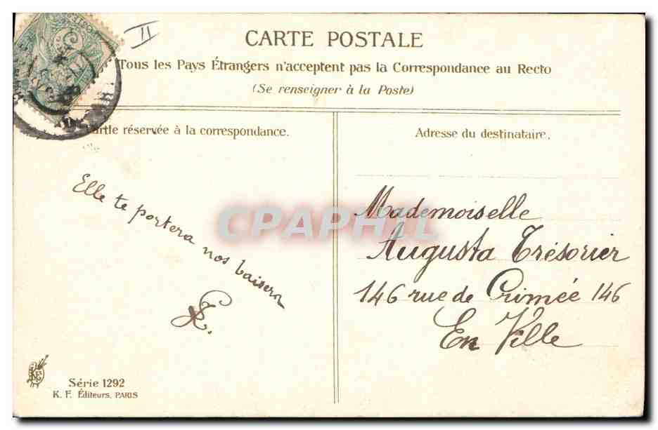 CPA Fantaisie Illustrateur Asti Femme  — Rückseite