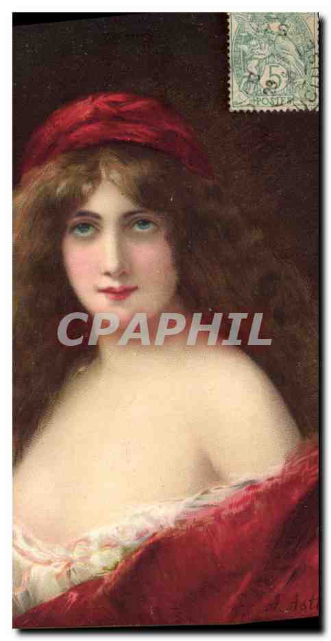 CPA Fantaisie Illustrateur Asti Femme 