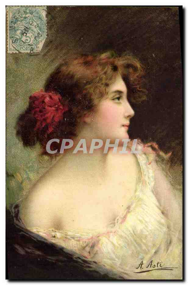 CPA Fantaisie Illustrateur Asti Femme 