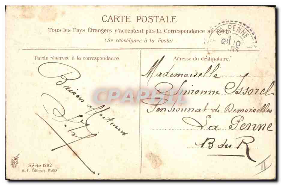 CPA Fantaisie Illustrateur Asti Femme  — Verso