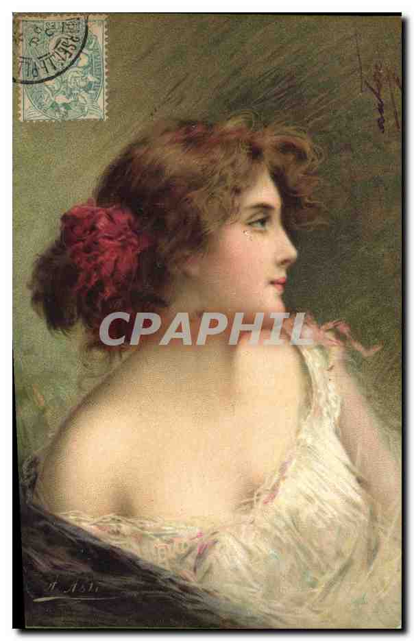 CPA Fantaisie Illustrateur Asti Femme 