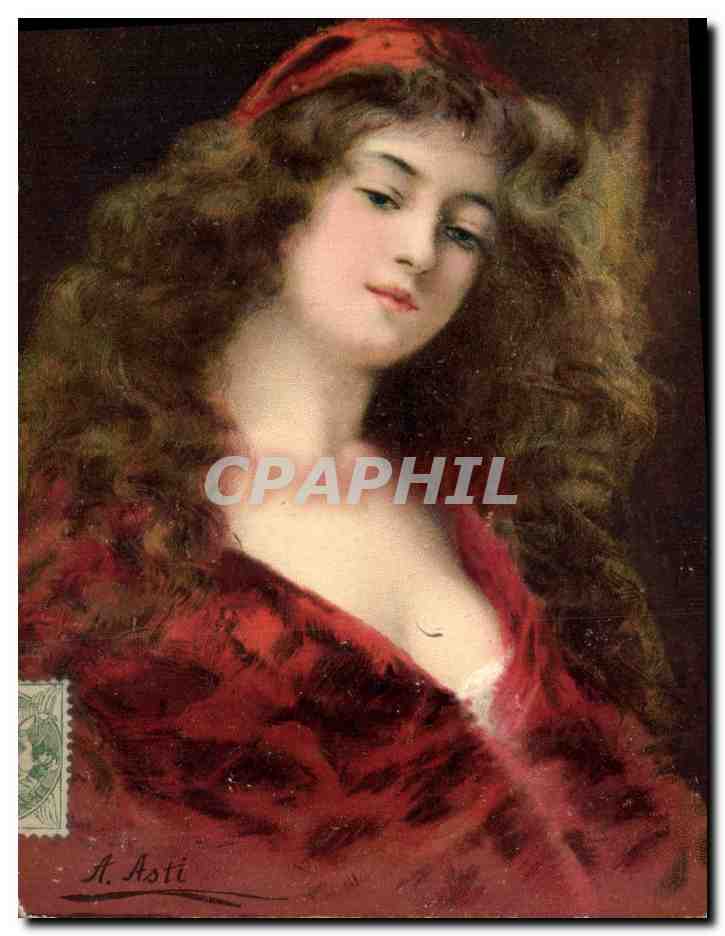 CPA Fantaisie Illustrateur Asti Femme 