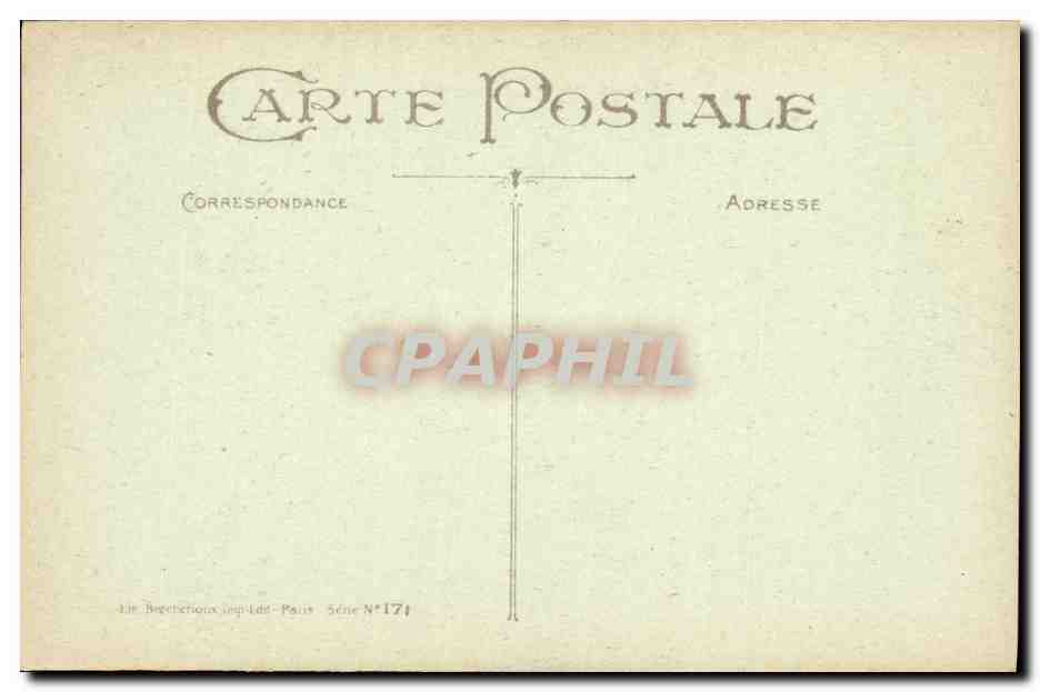 CPA Fantaisie Illustrateur Griff Homme  — Rückseite