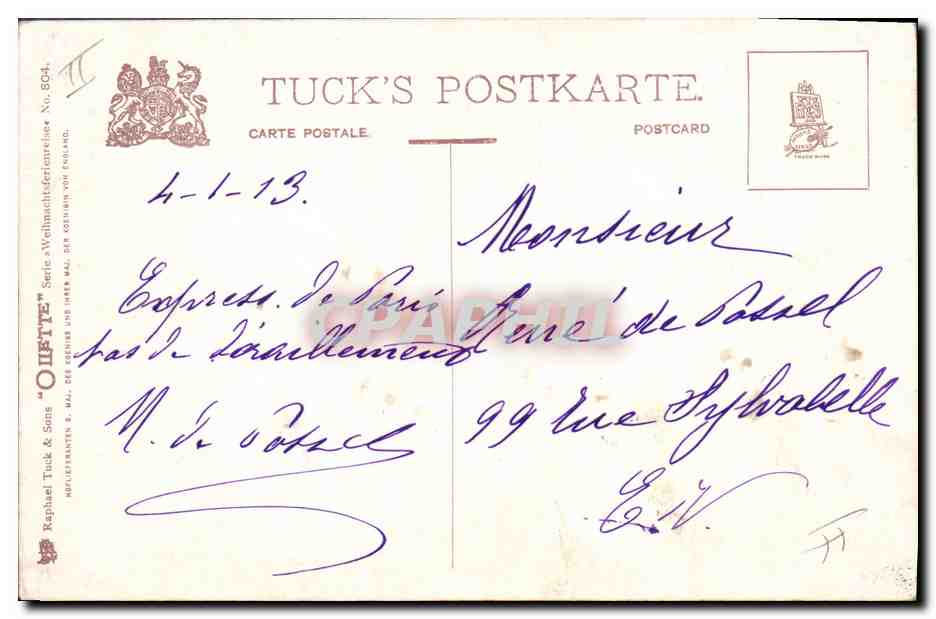 CPA Fantaisie Bonhomme de neige Enfants  — Rückseite