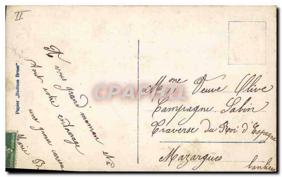 CPA Fantaisie Bonhomme de neige Enfant  — Verso