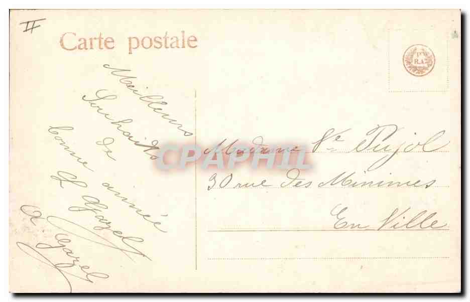 CPA Fantaisie Bonhomme de neige Enfant  — Rückseite