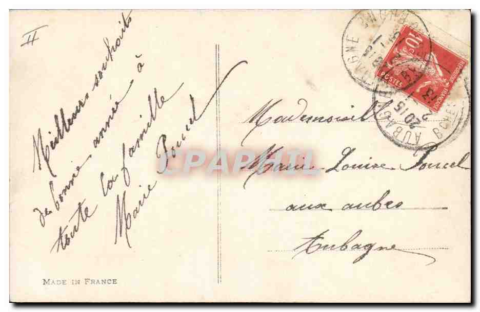 CPA Fantaisie Bonhomme de neige Enfants  — Verso