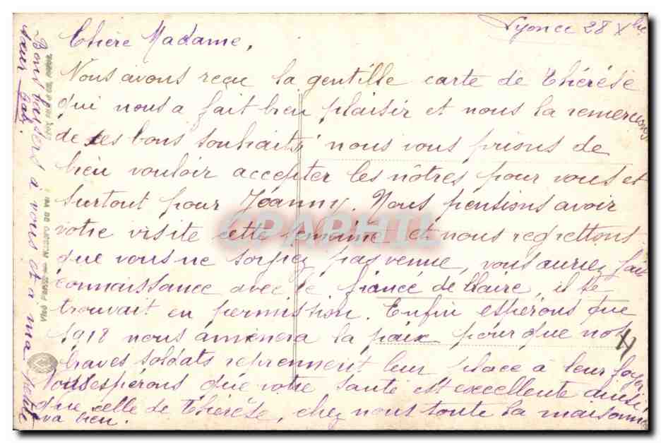 CPA Fantaisie Bonhomme de neige Enfants  — Verso