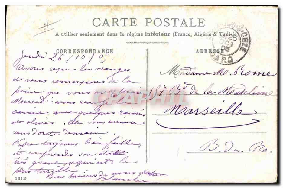 CPA Fantaisie Bonhomme de neige Enfants  — Rückseite