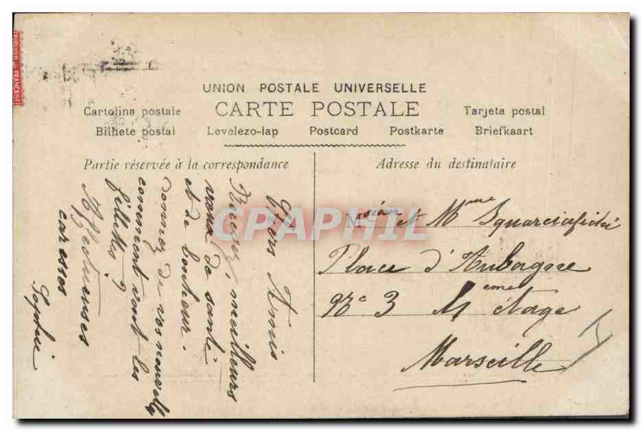 CPA Fantaisie Bonhomme de neige Enfant  — Rückseite