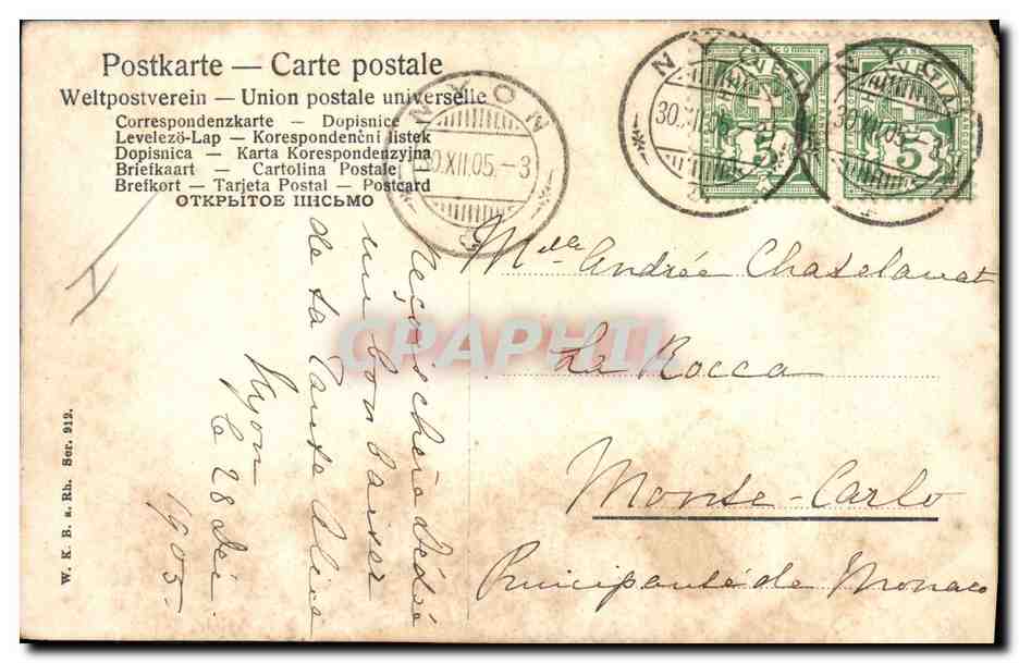 CPA Fantaisie Bonhomme de neige Enfant  — Rückseite