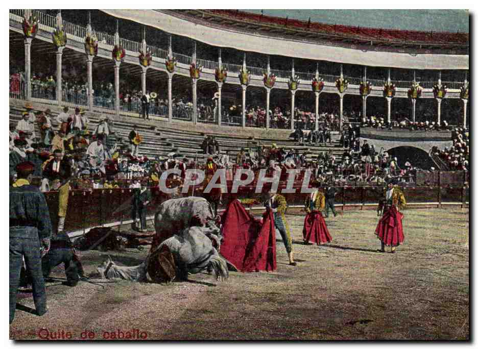 CPA Corrida Course de taureaux Quite de caballo 