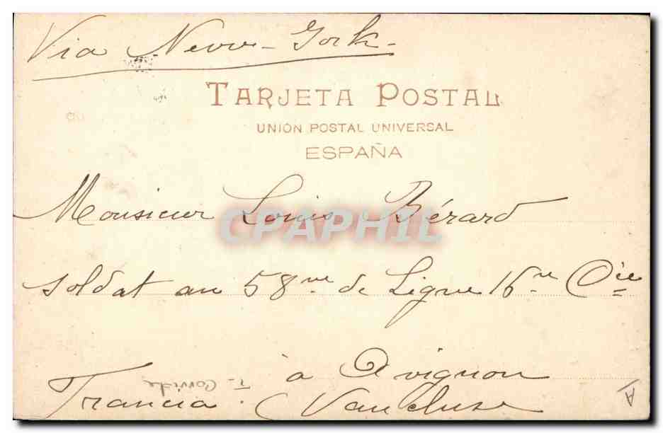 Corrida de toros — Bonarillo pasando de muleta — Correos de Madrid — Reverso