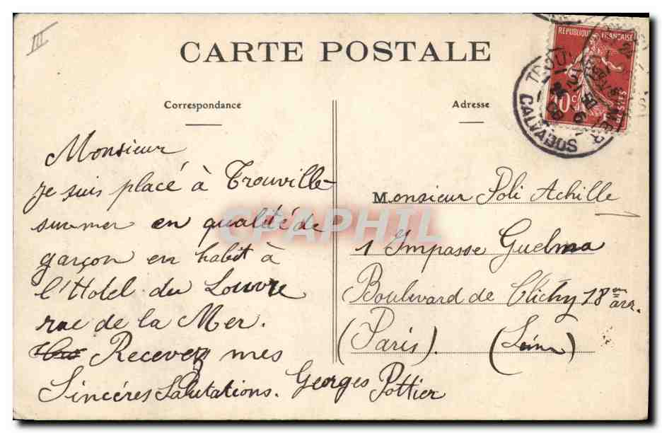 Le Havre — El vapor « La Provence » — Editor A. M. Nord - Havre — Reverso