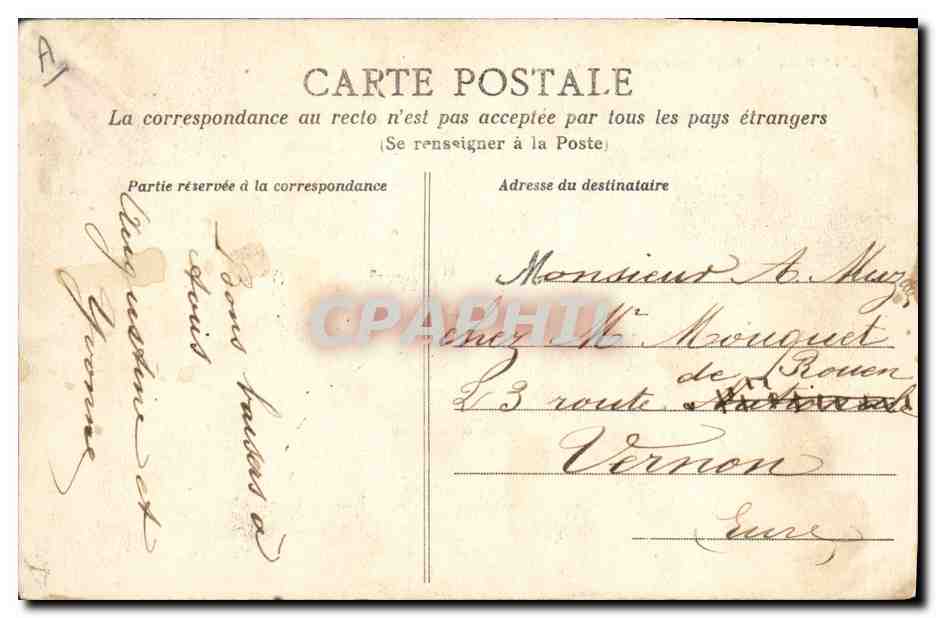 Le Havre — La Provence en cale sèche — Collection AD, n°221 — Verso
