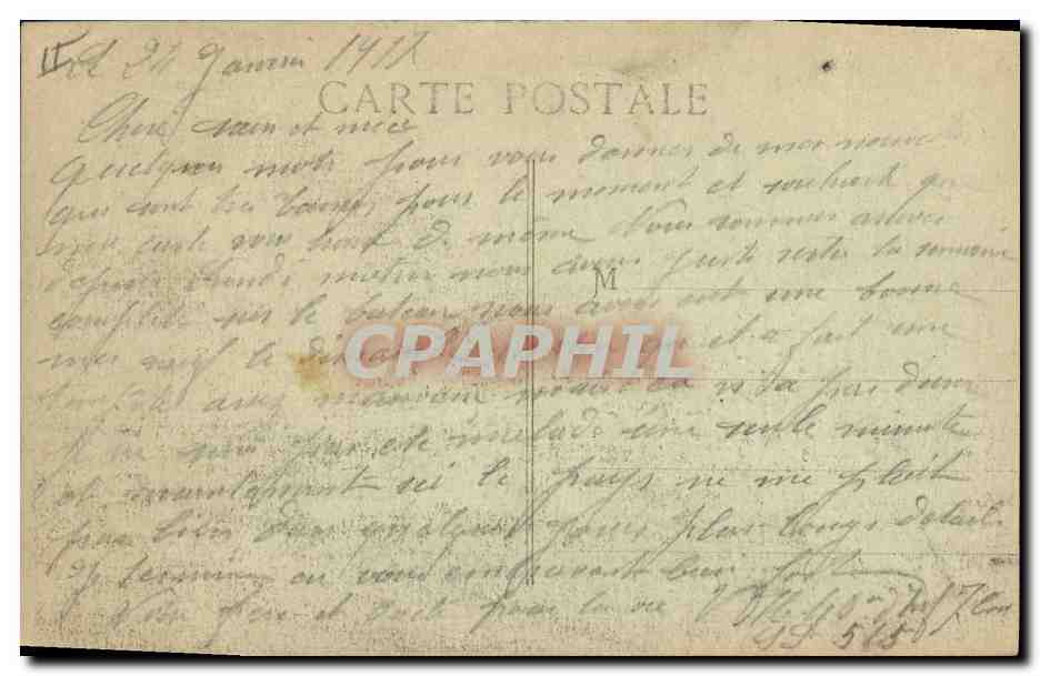 CPA Bateau Paquebot Poste rapide des Messageries Maritimes Paul Lecat  — Verso