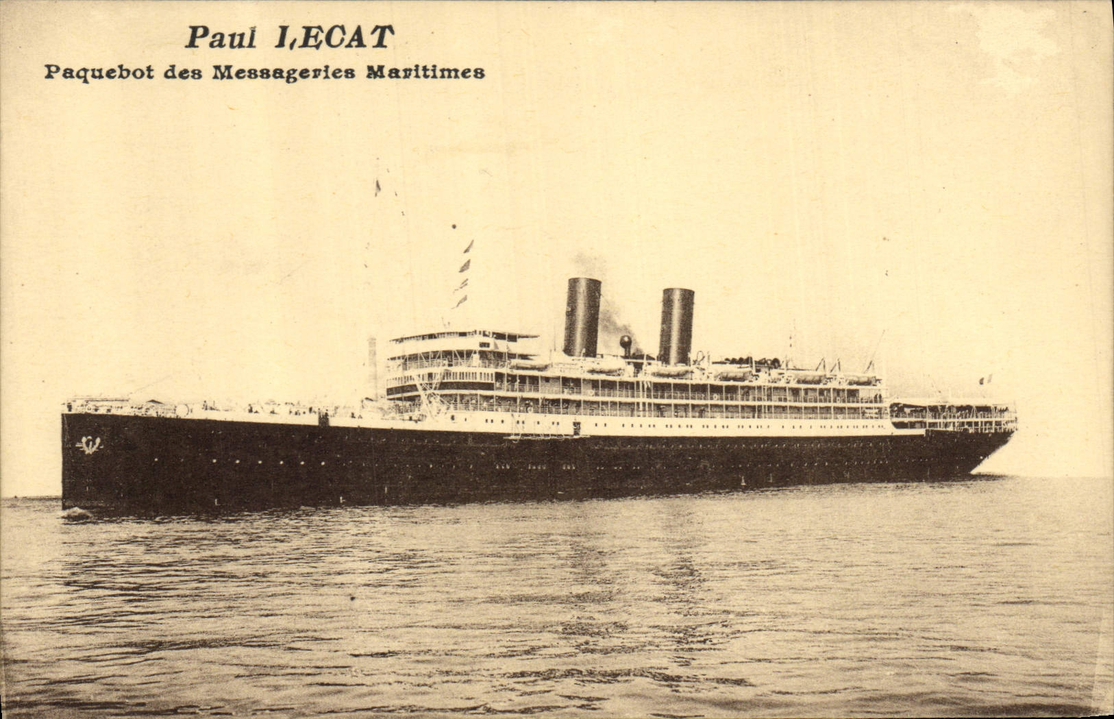 Paquebot Paul IECAT — Messageries Maritimes — éditeur inconnu