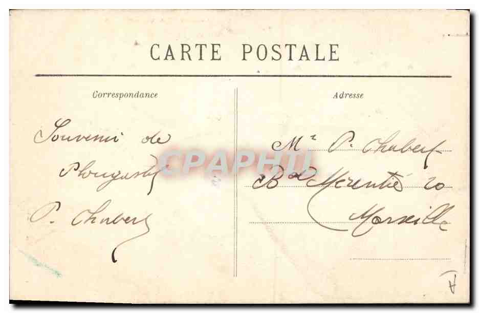 CPA Folklore Un Plougastel  — Verso
