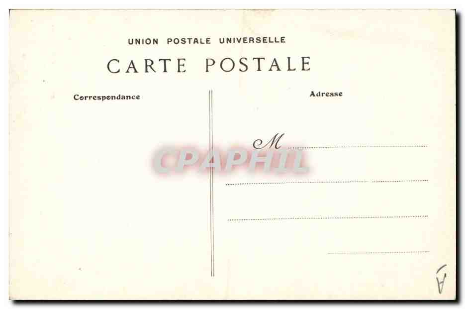 CPA Folklore Jeune fille de Pont L'Abbe Profil de la coiffe  — Verso