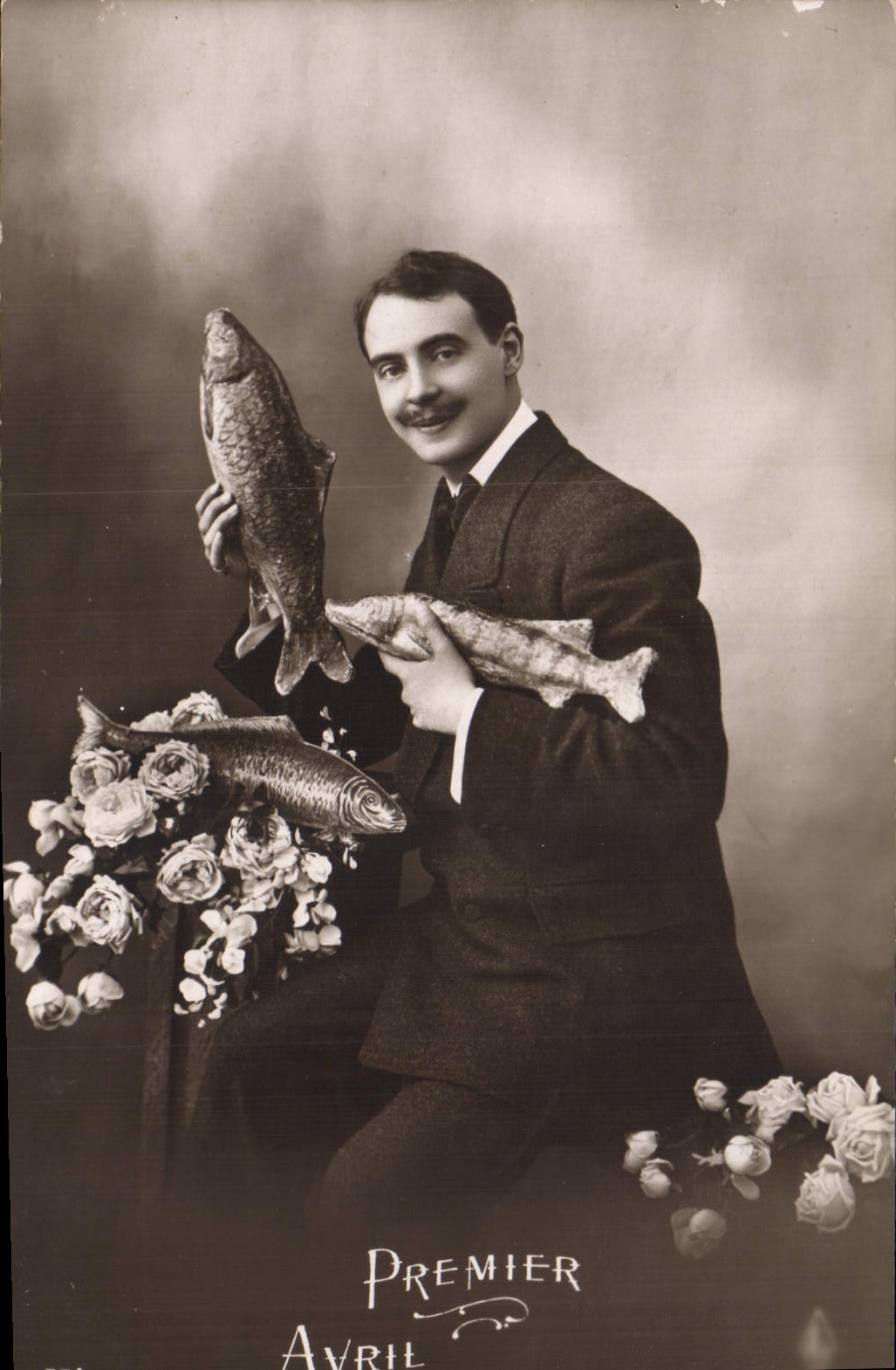 CPA Fantaisie Paques 1er Avril Homme 
