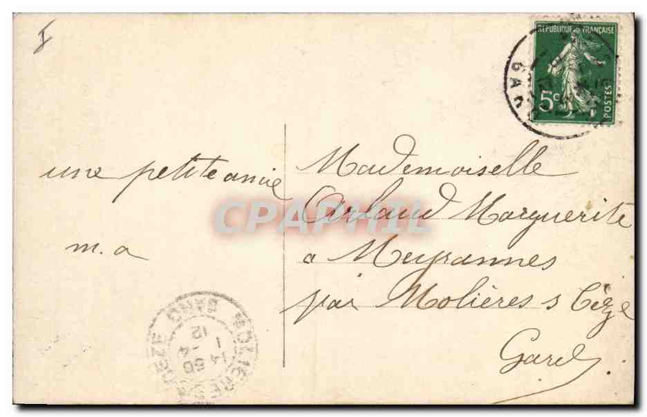 CPA Fantaisie Paques 1er Avril Enfant  — Rückseite