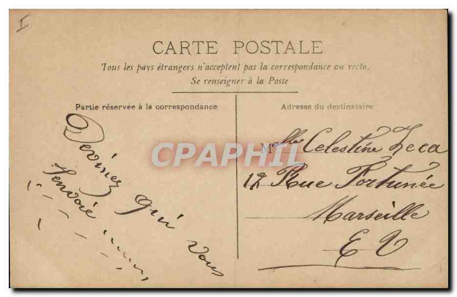 CPA Fantaisie Paques 1er Avril Enfant  — Rückseite
