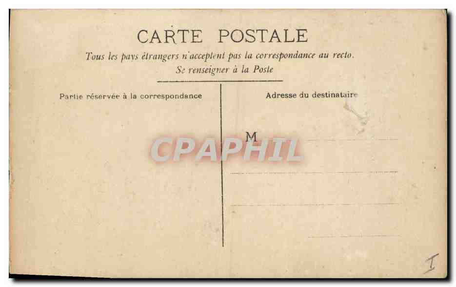 CPA Fantaisie Paques 1er Avril Femme  — Rückseite