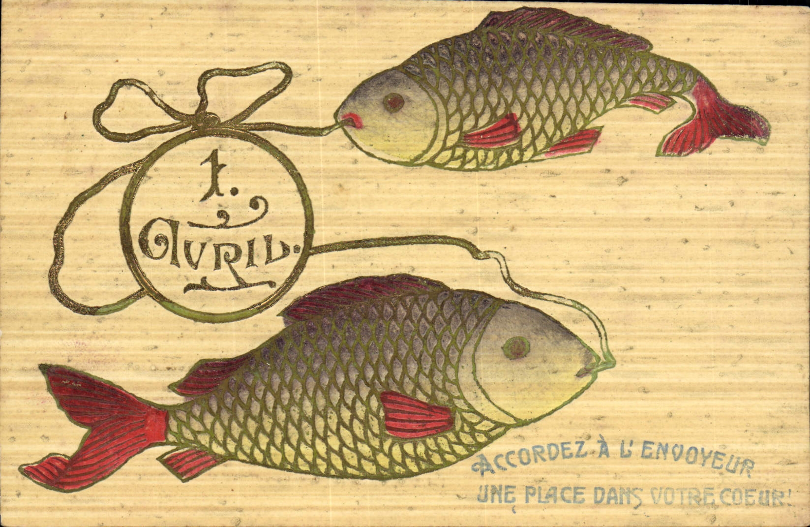 Deux poissons — 1er avril — éditeur non identifié