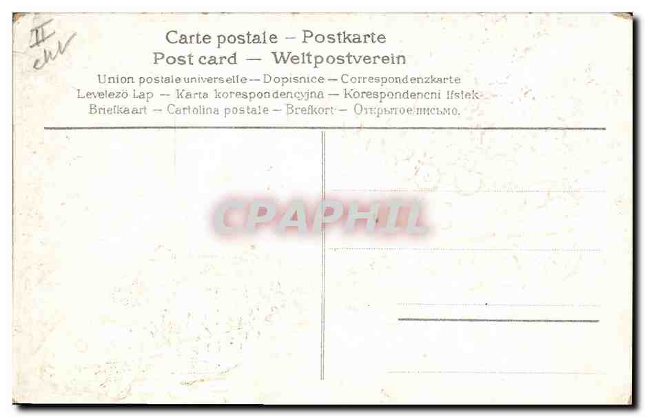 CPA Fantaisie Paques 1er Avril  — Rückseite