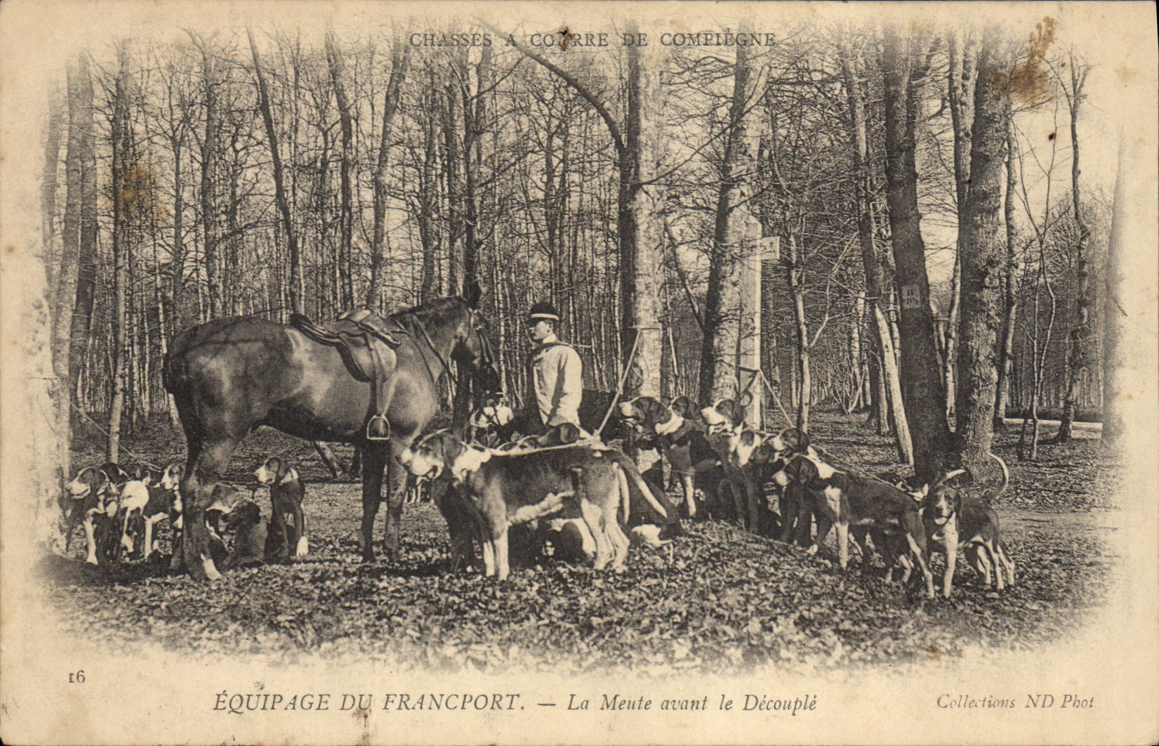 Équipage du Francport — La Meute avant le Découplé — Collections ND Phot
