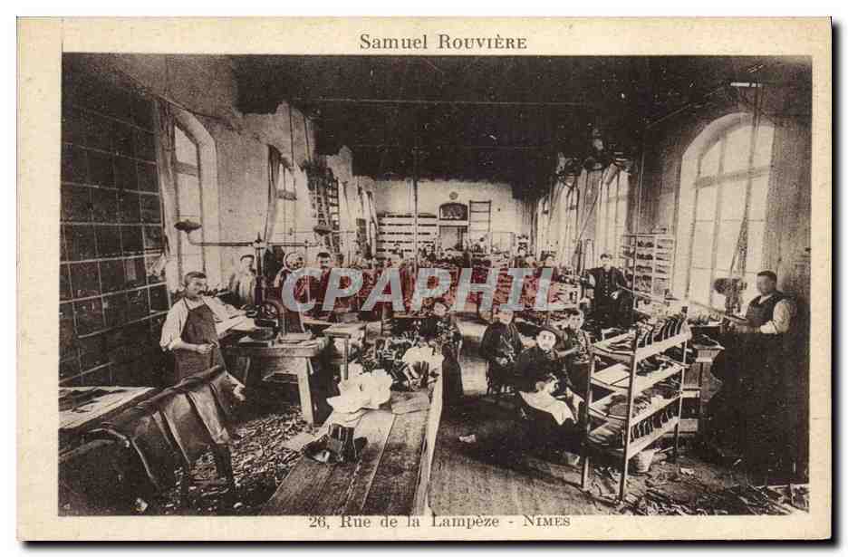 CPA Chaussure Chausseur Rue de Lampeze Paris Samuel Rouviere TOP