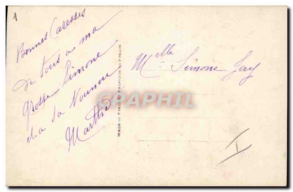 CPA Fantaisie Enfant Sabot  — Rückseite