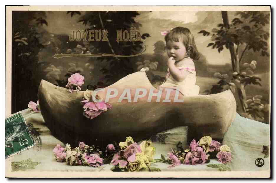 CPA Fantaisie Enfant Sabot 