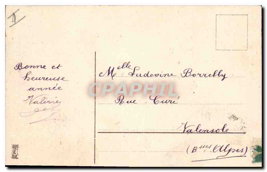 CPA Fantaisie Enfants Moulin a vent Sabot  — Rückseite